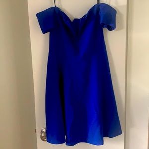 Electric Blue Lulu’s off the Shoulder Dress